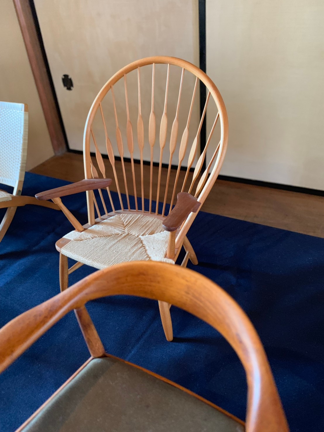 椅子① 手作り、漆仕上げ 家具職人 - 椅子/チェア